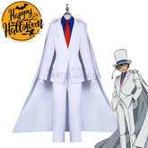 【In Stock】Anime Detective Conan Cosplay Kaitou Kid Costume Plus Size Costumes